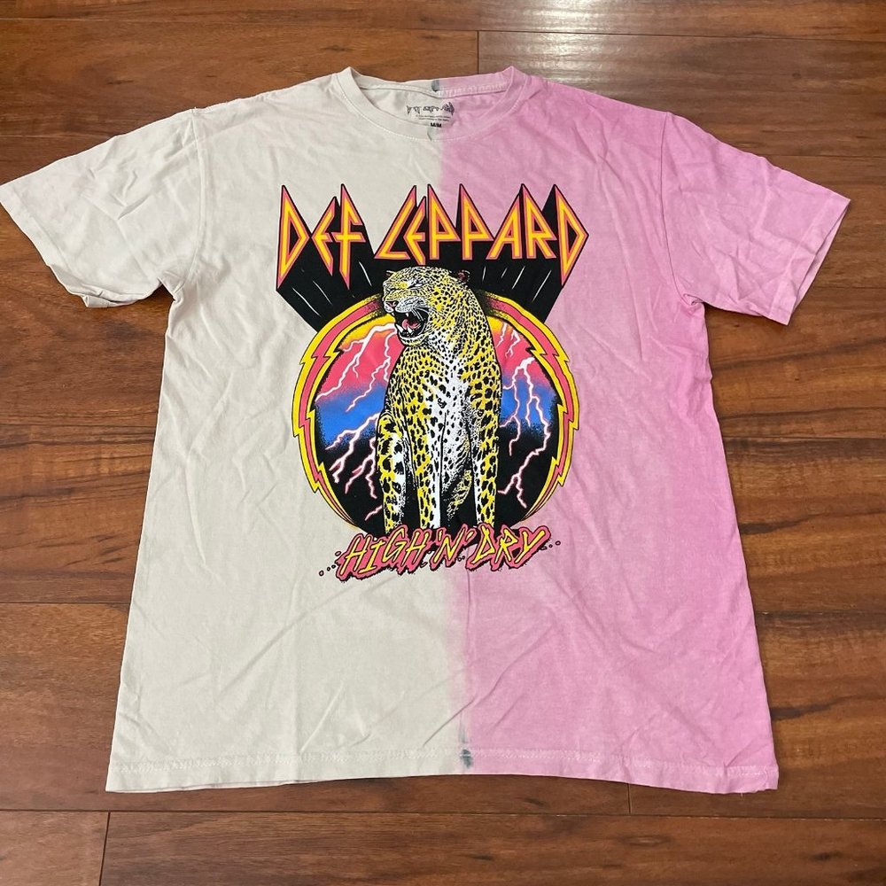 NEW DEF LEPPARD HIGH N’ DRY TIE DYE T-SHIRT